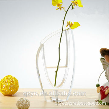 made in china! factory sale transparent fancy acrylic vase QCY-V18